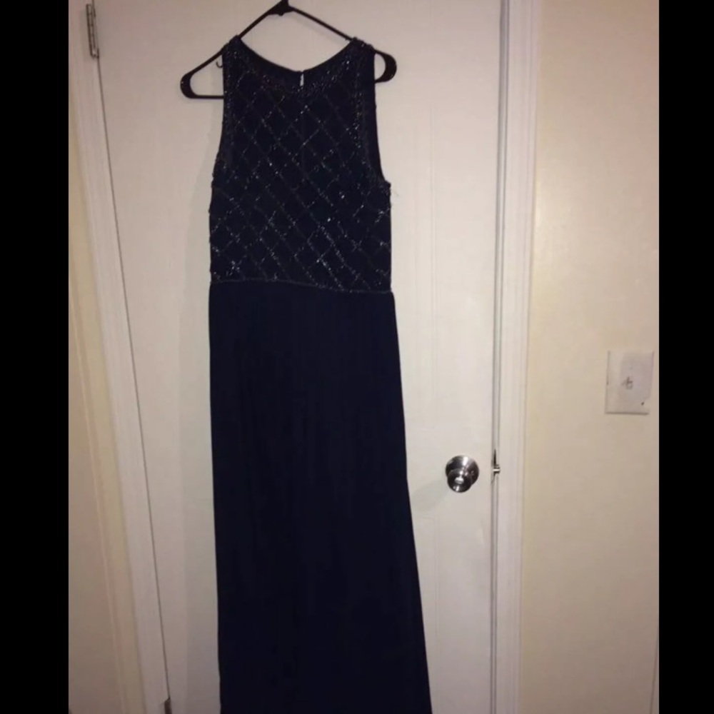 Navy blue prom dress
